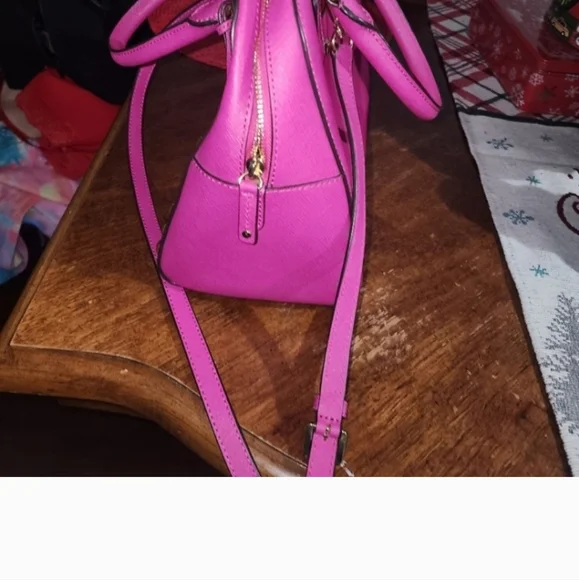 Michael Kors Jet Set Travel Saffiano Studded Satchel - Picture 12 of 13